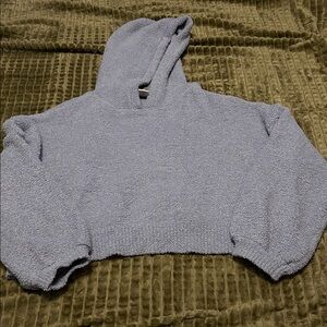 Cozy Blue Hooded Sweater